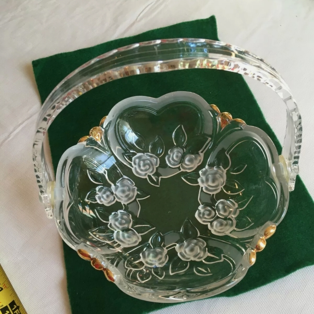 Original Walther Glass Basket Made in Germany